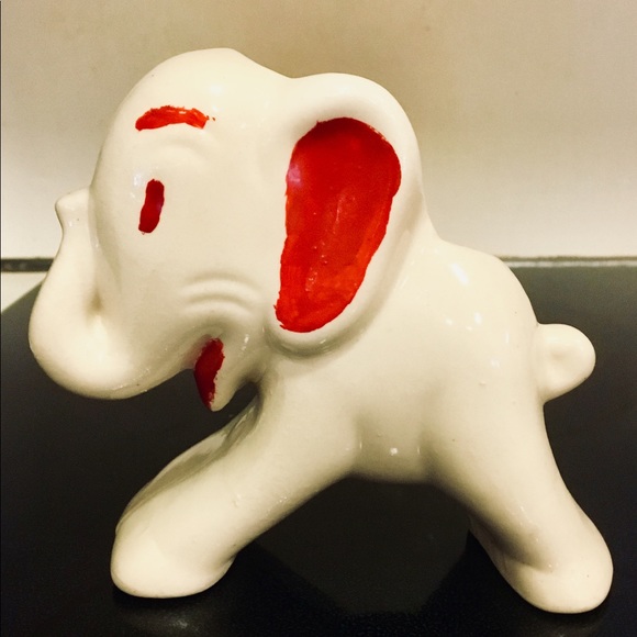‼️SOLD‼️Vint Hull “Stretch Elephant” PlanterVase🔴 - Picture 3 of 8
